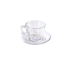 Glass Tea Cup and Saucer thumbnail