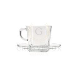Glass Tea Cup and Saucer thumbnail