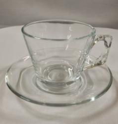 Glass Tea Cup and Saucer thumbnail
