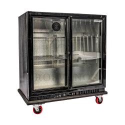 Glass Sliding Door Bar Fridge