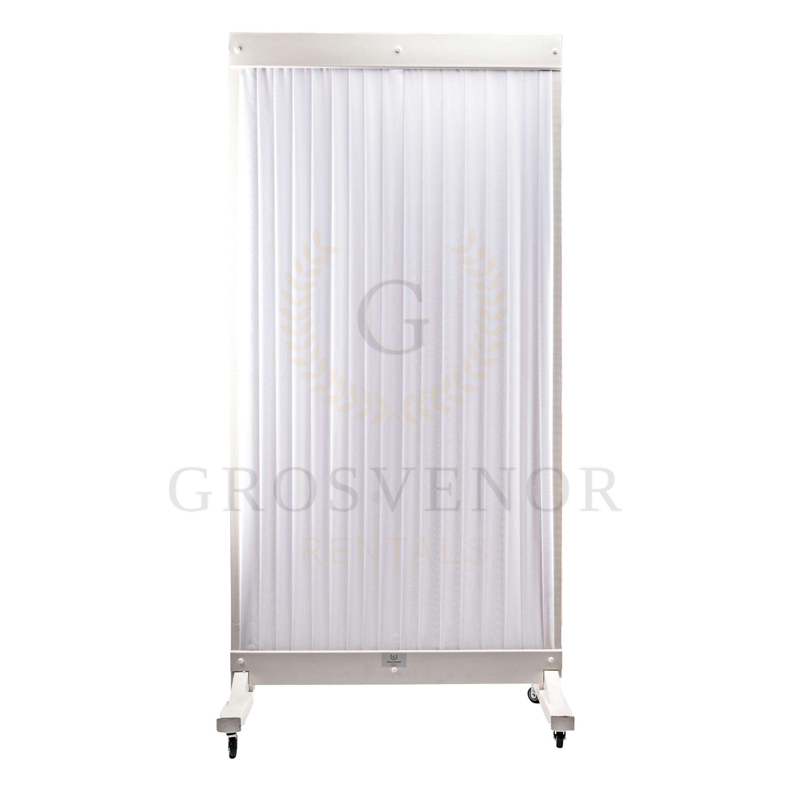 3ft Wide White Pleated Fabric Mechitza