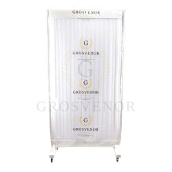 3ft Wide White Pleated Fabric Mechitza thumbnail