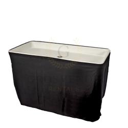 Ice Well Bar Table with black cloth