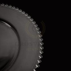 Clear Beaded Charger Plates thumbnail