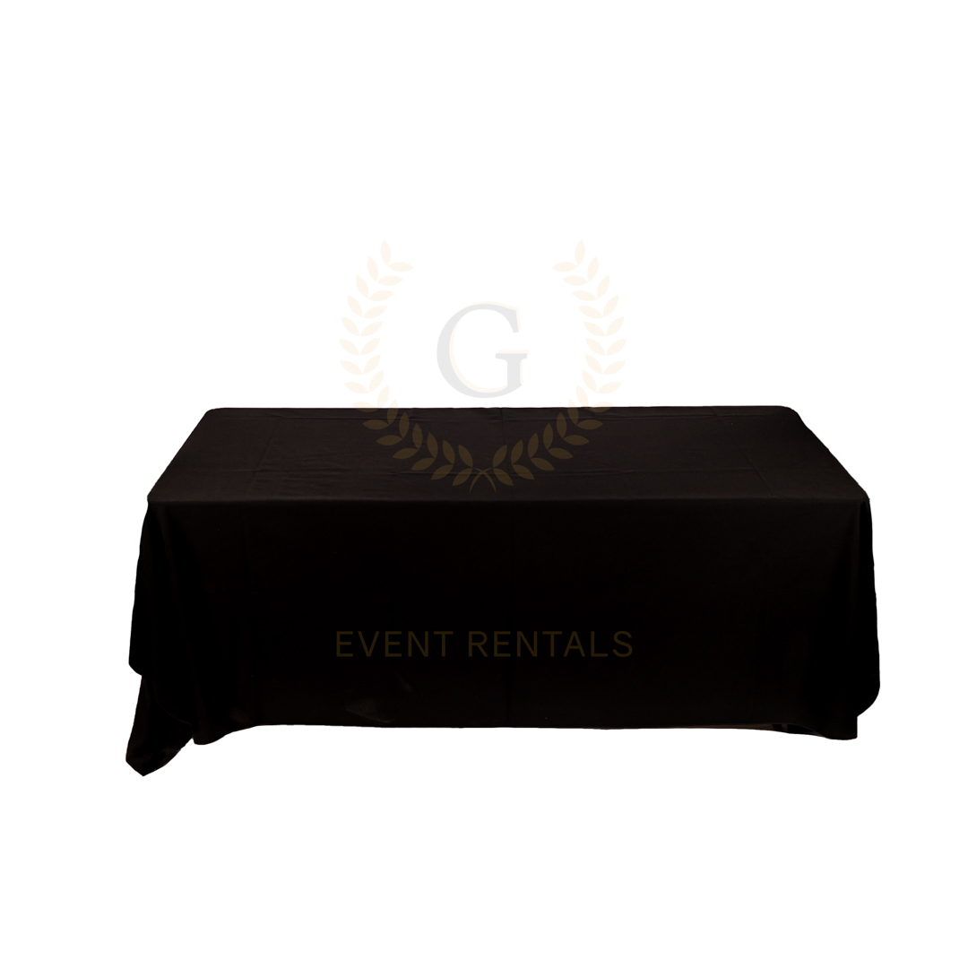 Rectangular Black Cloth - 70 x 108 Inch
