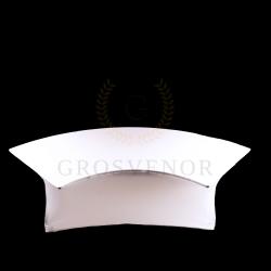 White Lycra Cloth for Serpentine Table