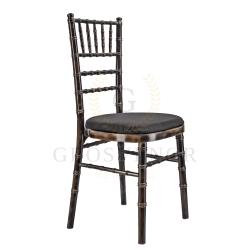 Antique Black Chivary Chair