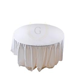 Round White Cloth - 108 Inch