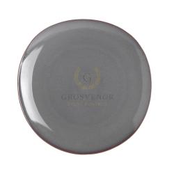 Kedassia Meaty Brown Edged Grey Plate