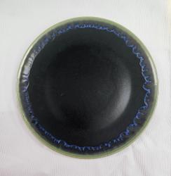 Kedassia Black Plate with Green Rim thumbnail