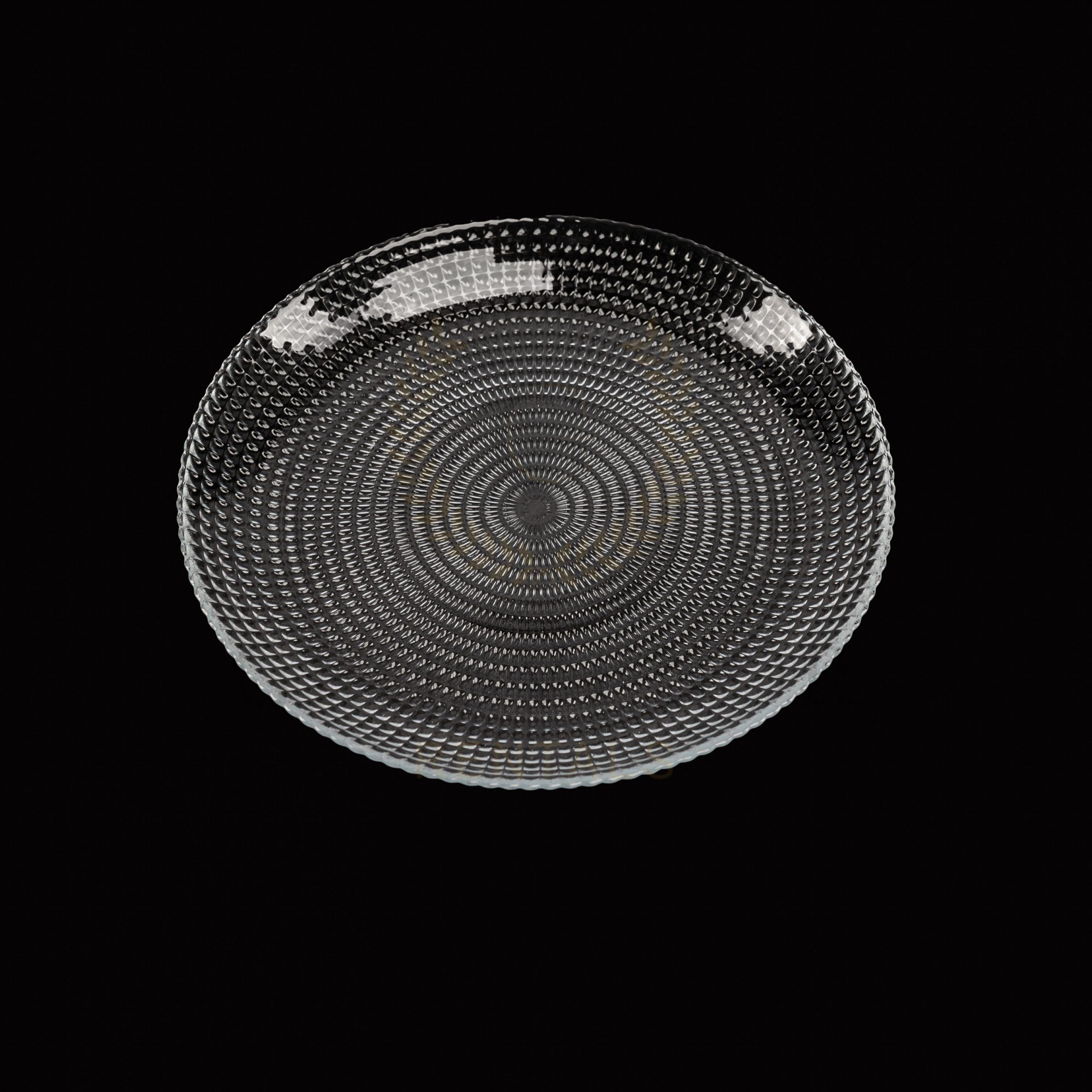 Small Glass Bubble Plate