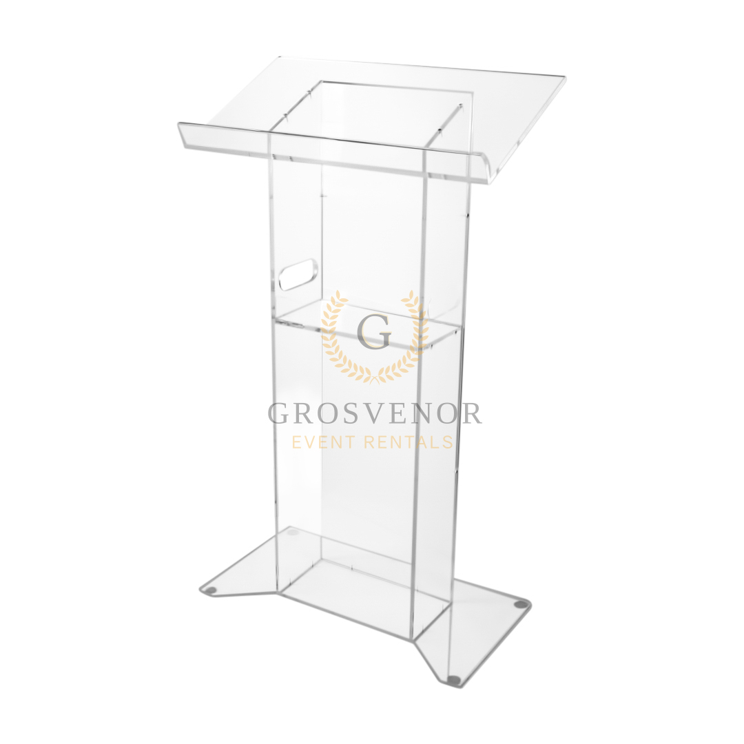 Clear Lucite Lecturn